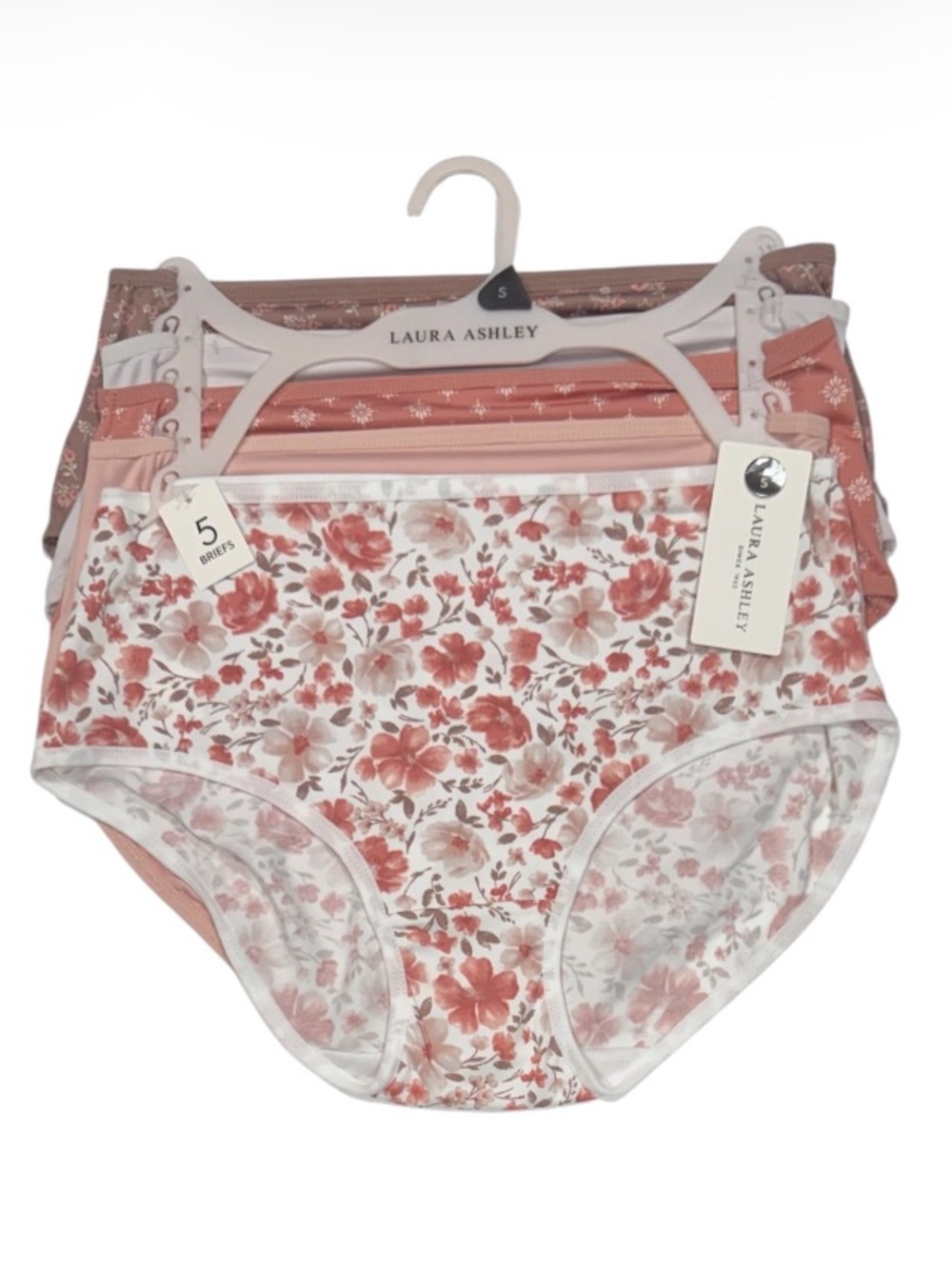 LAURA ASHLEY 5 Pack Panties
Briefs Comfy Stretchy NWT Small